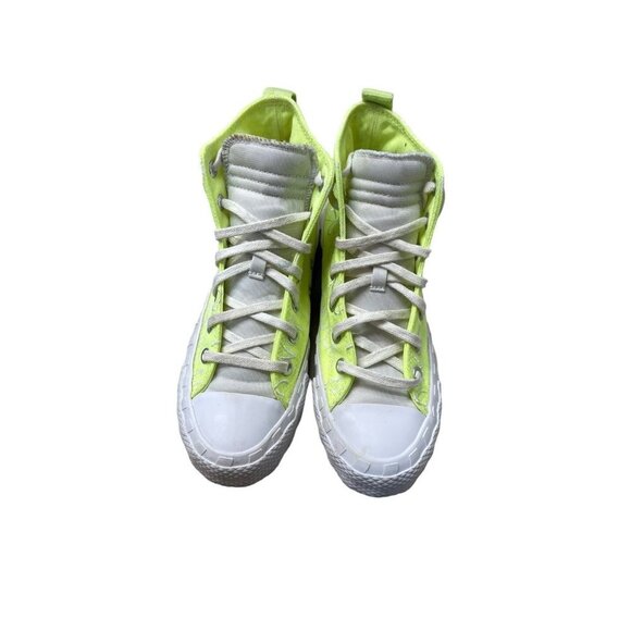 Converse Unt1tl3d Youth Sz 6 W8 Sneakers Not A Chuck All Star Hi Green Volt - Picture 2 of 9